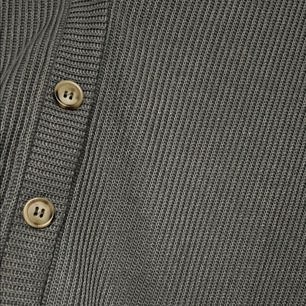 Gray Ribbed Cardigan - Picture 3 of 5